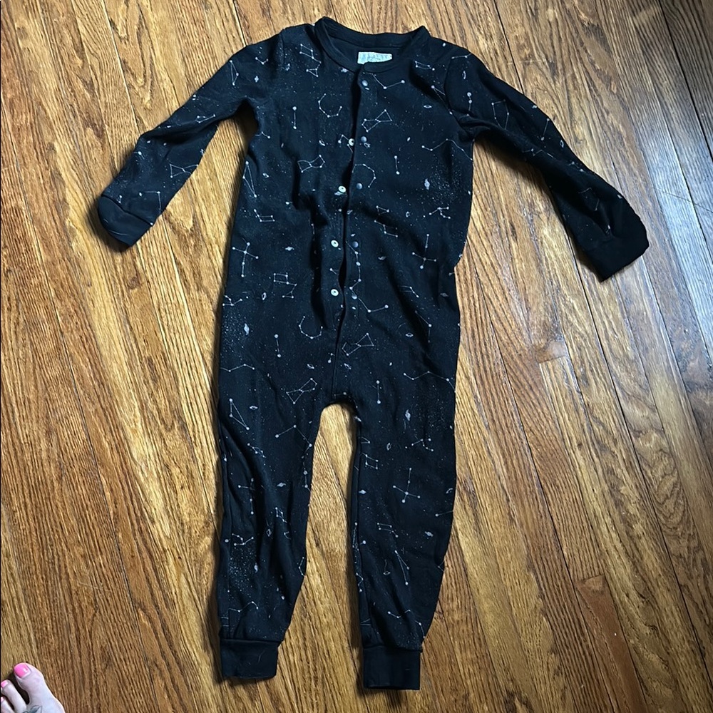 Black Starry Kids One Piece
